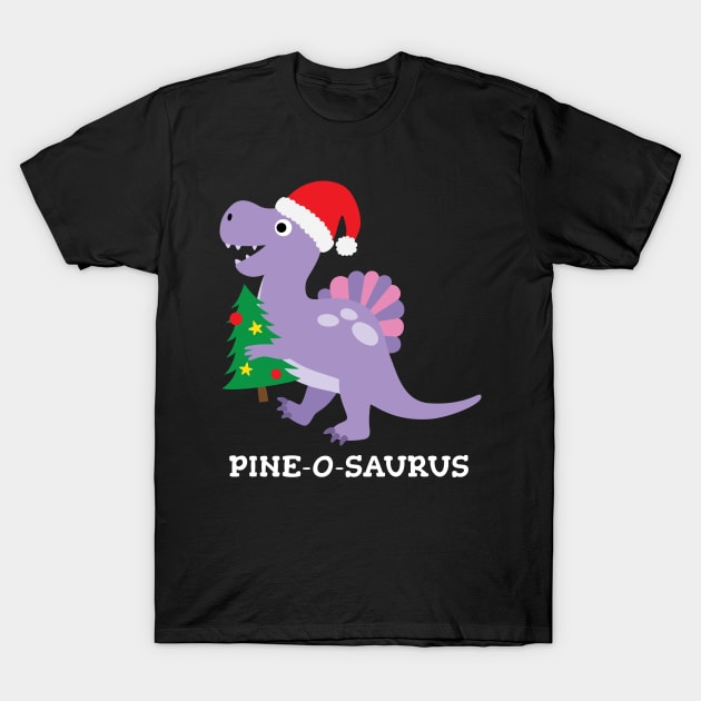 Funny Christmas Spinosaurus T-Shirt by MedleyDesigns67